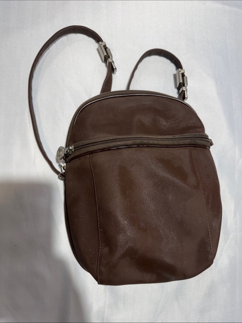 Mandarina Duck Women's Crossbody Bag in Dark Brown - Classic Everyday Style